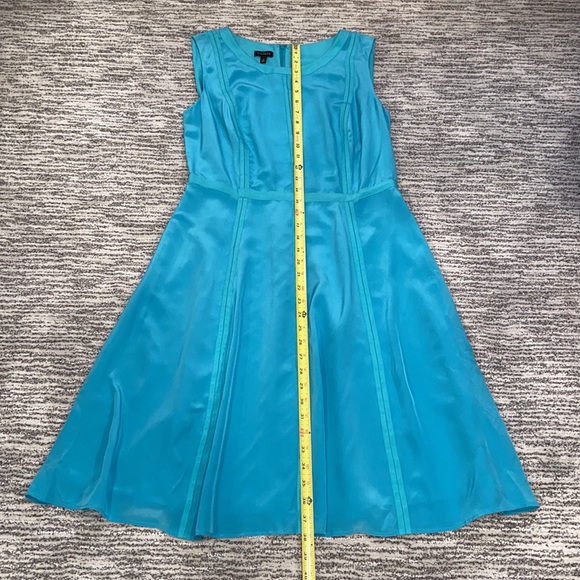 Talbots Turquoise Silk Dress - Picture 10 of 12
